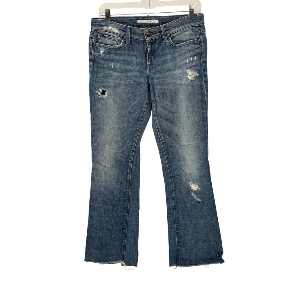 Joe's Jeans The Socialite Low Rise Y2K Bootcut‎ Women 28 Blue Distressed